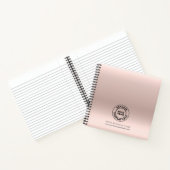 ビジネス ロゴ エレガント ミニマル カスタム ノートブック (内部)