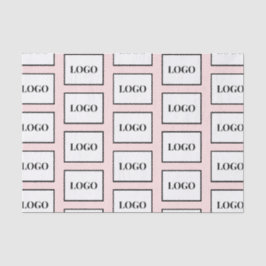 ビジネス ロゴ カスタム ピンク ティッシュ ペーパー