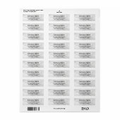 ビジネス ロゴ カスタム 返送先住所ラベル ラベル (フルシート)