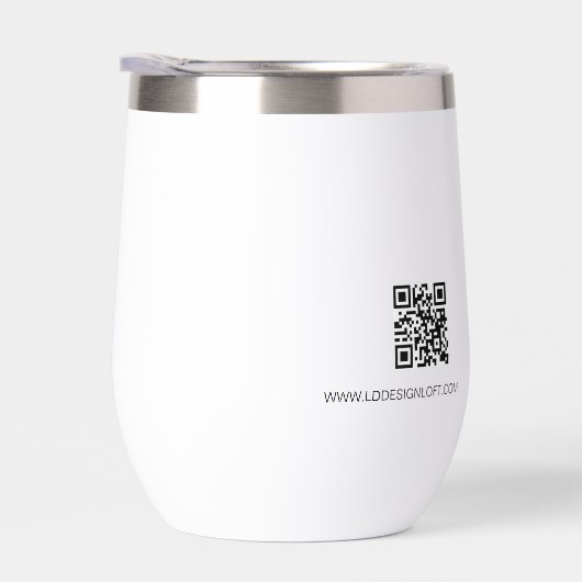 ビジネス ロゴ カスタム QR コード ウェブサイト プロフェッショナル (右面)