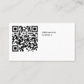 ビジネス ロゴ カスタム QR コード 名刺 (裏面)