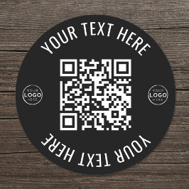 ビジネス ロゴ スキャン QR コード ラウンドシール
