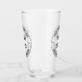 ビジネス ロゴ テキスト ブランド ビール グラス 例 (左)