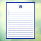 ビジネス ロゴ ネイビーブルー ホワイトボード やることリスト ウィンドウサイン (シート3)