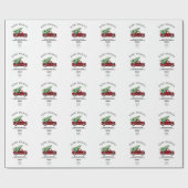 ビジネス ロゴ ハッピー ホリデー レッド プライド トラック ラッピングペーパー (フラット)