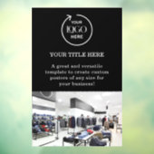 ビジネス ロゴ ブラック プロフェッショナル プロモーション 写真 ウィンドウサイン (シート3)