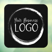 ビジネス ロゴ ブラック ラウンド コーナー スクエア ウィンドウサイン (シート3)