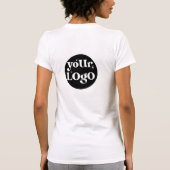 ビジネス ロゴ ブランドの表裏 Tシャツ (裏面)