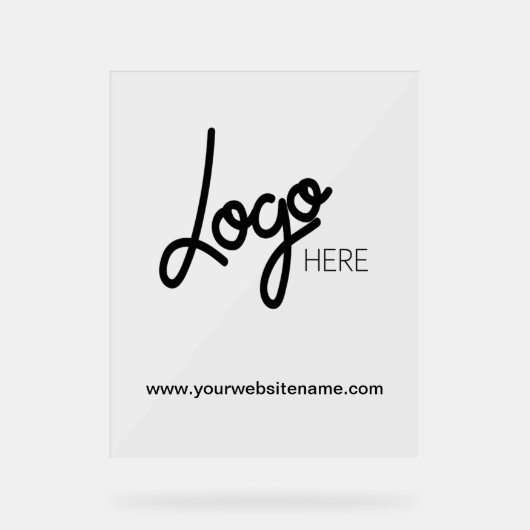 ビジネス ロゴ プロフェッショナル アクリルサイン (正面)