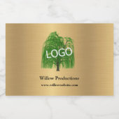 ビジネス ロゴ プロモーション用品 ゴールド フードラベル (シングルラベル)