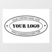 ビジネス ロゴ プロモーション ウィンドウ クリング テンプレート ウィンドウサイン (シート)