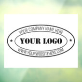 ビジネス ロゴ プロモーション ウィンドウ クリング テンプレート ウィンドウサイン (シート3)