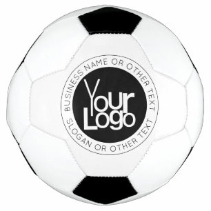 ビジネス ロゴ & モダンでシンプルな編集可能なテキスト サッカーボール