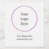 ビジネス ロゴ モダン カスタマイズ可能なテンプレート ワインラベル (シングルラベル)