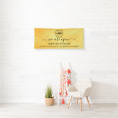 ビジネス ロゴ モダン プロフェッショナル 6フィート バナー 横断幕 (インサイチュ)