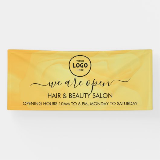 ビジネス ロゴ モダン プロフェッショナル 6フィート バナー 横断幕 (横)