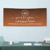 ビジネス ロゴ モダン プロフェッショナル 6フィート バナー 横断幕 (トレードショー)