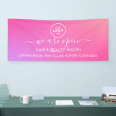 ビジネス ロゴ モダン プロフェッショナル 6フィート バナー 横断幕 (トレードショー)