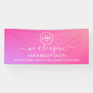 ビジネス ロゴ モダン プロフェッショナル 6フィート バナー 横断幕