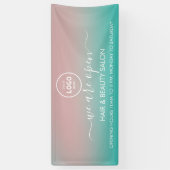 ビジネス ロゴ モダン プロフェッショナル 6フィート バナー 横断幕 (縦)