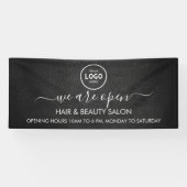 ビジネス ロゴ モダン プロフェッショナル 6フィート バナー 横断幕 (横)