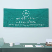 ビジネス ロゴ モダン プロフェッショナル 6フィート バナー 横断幕 (トレードショー)