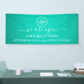 ビジネス ロゴ モダン プロフェッショナル 6フィート バナー 横断幕 (トレードショー)