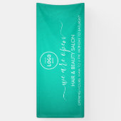 ビジネス ロゴ モダン プロフェッショナル 6フィート バナー 横断幕 (縦)