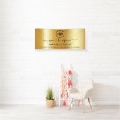 ビジネス ロゴ モダン プロフェッショナル 6フィート バナー 横断幕 (インサイチュ)