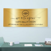 ビジネス ロゴ モダン プロフェッショナル 6フィート バナー 横断幕 (トレードショー)