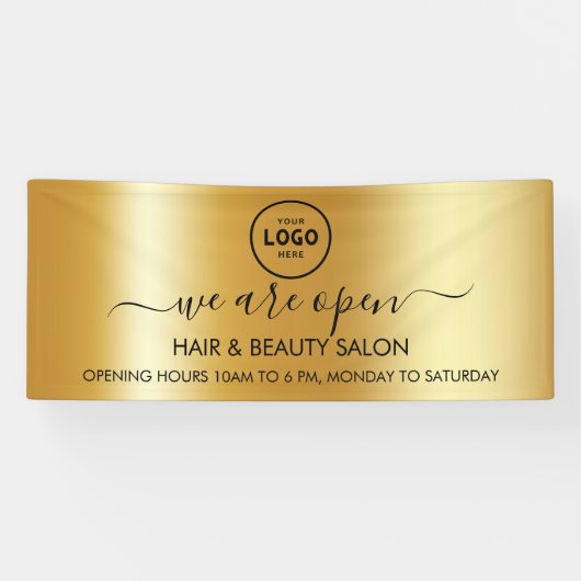 ビジネス ロゴ モダン プロフェッショナル 6フィート バナー 横断幕 (横)