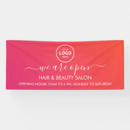 ビジネス ロゴ モダン プロフェッショナル 6フィート バナー 横断幕