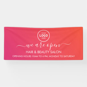 ビジネス ロゴ モダン プロフェッショナル 6フィート バナー 横断幕