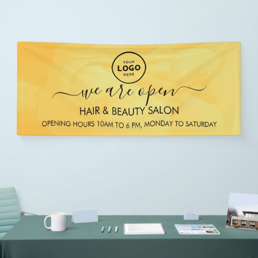 ビジネス ロゴ モダン プロフェッショナル 6' バナー 横断幕 (トレードショー)