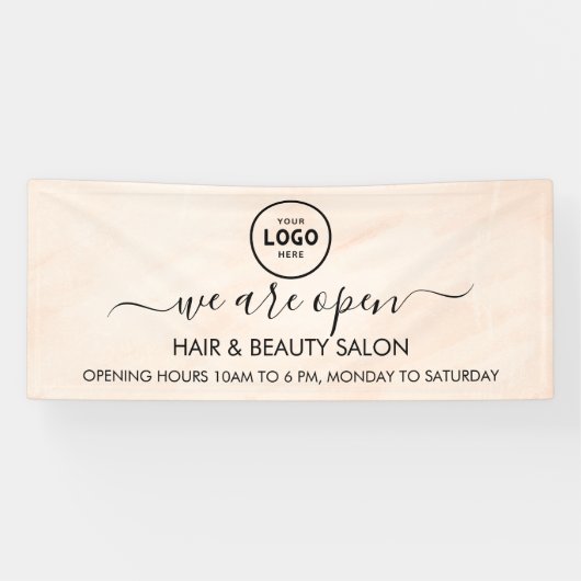 ビジネス ロゴ モダン プロフェッショナル 6' バナー 横断幕 (横)