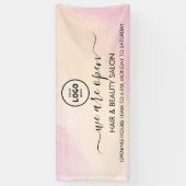 ビジネス ロゴ モダン プロフェッショナル 6' バナー 横断幕 (縦)