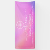 ビジネス ロゴ モダン プロフェッショナル 6' バナー 横断幕 (縦)