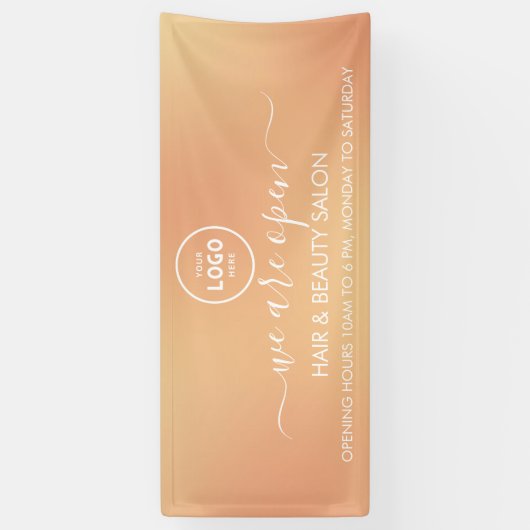 ビジネス ロゴ モダン プロフェッショナル 6' バナー 横断幕 (縦)