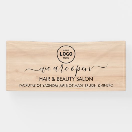 ビジネス ロゴ モダン プロフェッショナル 6' バナー 横断幕 (横)