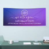 ビジネス ロゴ モダン プロフェッショナル 6' バナー 横断幕 (トレードショー)