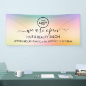 ビジネス ロゴ モダン プロフェッショナル 6' バナー 横断幕 (トレードショー)