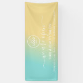 ビジネス ロゴ モダン プロフェッショナル 6' バナー 横断幕 (縦)