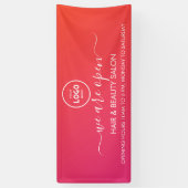 ビジネス ロゴ モダン プロフェッショナル 6' バナー 横断幕 (縦)