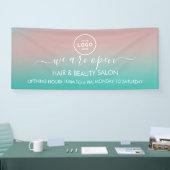 ビジネス ロゴ モダン プロフェッショナル 6 フィート バナー 横断幕 (トレードショー)