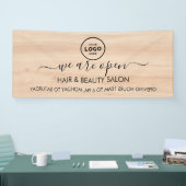 ビジネス ロゴ モダン プロフェッショナル 6 フィート バナー 横断幕 (トレードショー)