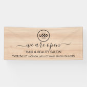 ビジネス ロゴ モダン プロフェッショナル 6 フィート バナー 横断幕 (横)