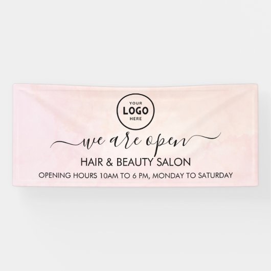 ビジネス ロゴ モダン プロフェッショナル 6 フィート バナー 横断幕 (横)