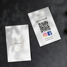 ビジネス ロゴ | モダン QR コード ソーシャル テンプレート 名刺