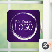 ビジネス ロゴ ロイヤル パープル グラデーション ウィンドウサイン (ホーム)