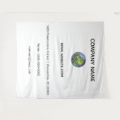 ビジネス ロゴ 企業 背景 タペストリー (正面(横))